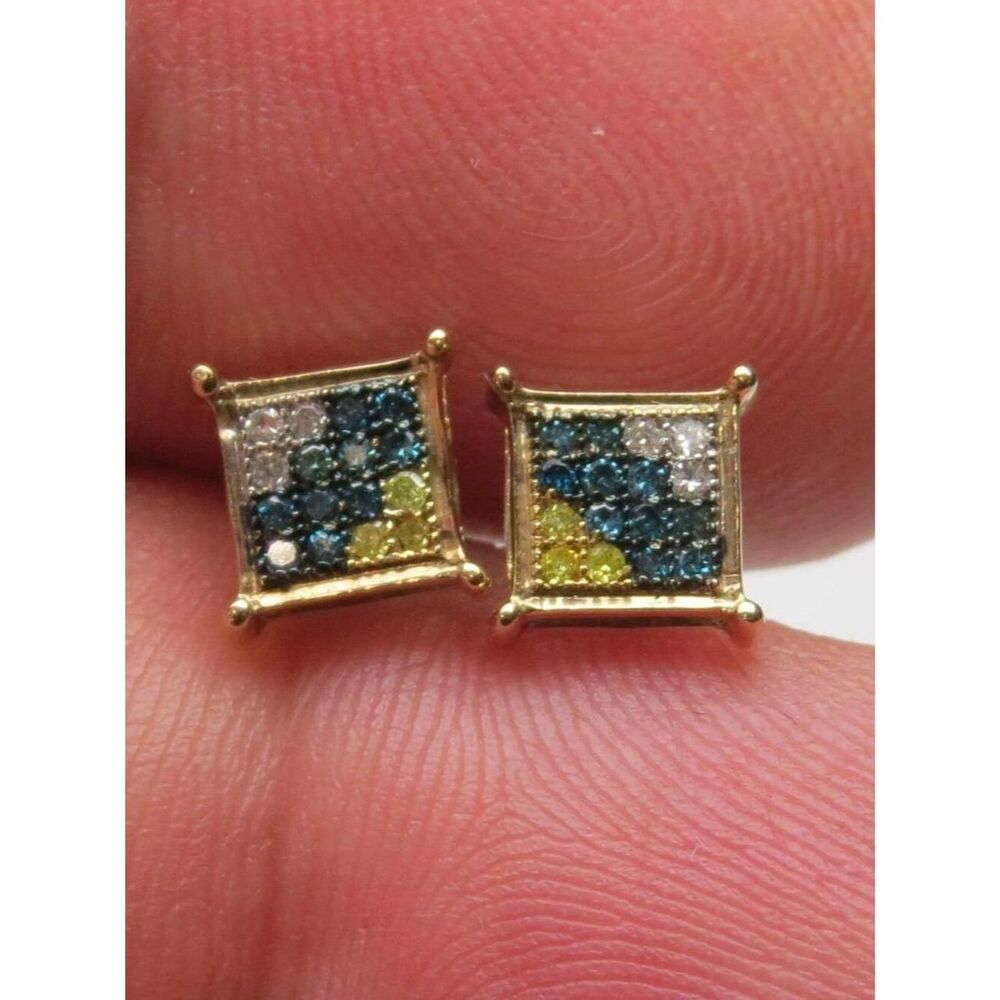 10k Diamond Men's Studs Earring